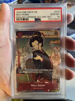 2024 One Piece 1st Anniversary Set Nico Robin #17 PSA 10 GEM MINT - Image 1