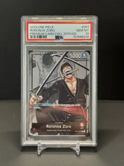 One Piece Roronoa Zoro 25th Anniversary Collection Leader English PSA 10 - Image 1