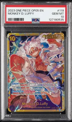 2023 ONE PIECE OP05-AWAKENING OF THE NEW ERA #119 MONKEY D. LUFFY PSA 10 - Image 1