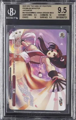 2023 WEISS SCHWARZ JPN KING OF FIGHTERS PREMIUM BOOSTER HANA ARASHI MAX BGS 9.5 - Image 1