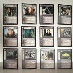 Decipher Lord of the Rings TCG Rare Denethor Faramir Aragorn Pippin 12 Card Lot - Image 1