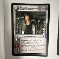 Decipher Lord of the Rings TCG Rare Denethor Faramir Aragorn Pippin 12 Card Lot - Image 2