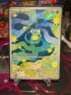 Budew 221/217 Ascended Heroes Pokemon Card Illustration Rare IR NM/M SHIPS ASAP - Image 1