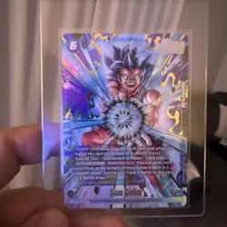 Son Goku FB09-037 Alternate Art Dual Evolution Dragon Ball Card English Fusion - Image 1