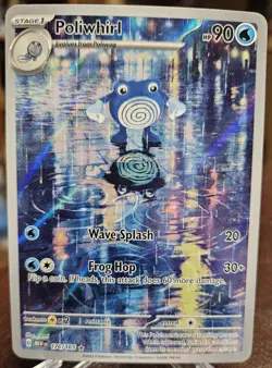 Pokemon TCG Poliwhirl Full Art 176/165 151 Card NM/M Condition - Image 1