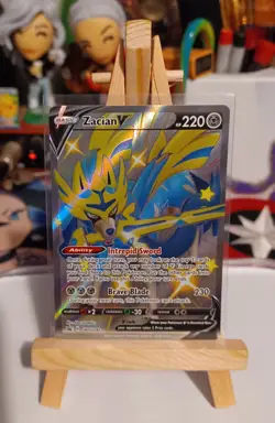 Pokemon Zacian V SWSH292 Sword & Shield Promo Full Art Holo Rare Card *A.O.C - Image 1