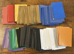 Yugioh/Pokemon Card Sleeves. Lot Of 200+. Multiple Colors - Image 1