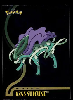 Pokemon Card - Topps Johto League Champions Suicune 245 Foil - Image 1