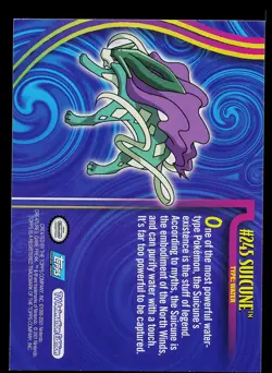 Pokemon Card - Topps Johto League Champions Suicune 245 Foil - Image 2