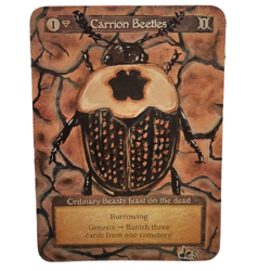 Altered Sorcery: Contested Realm "Carrion Beetles" Card Gothic by Desdymona - Image 1