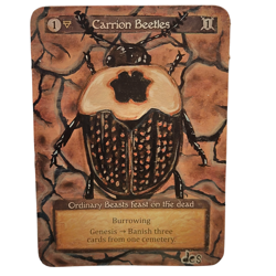Altered Sorcery: Contested Realm "Carrion Beetles" Card Gothic by Desdymona - Image 2