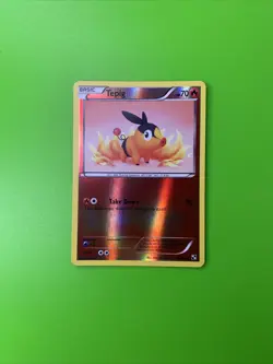 Tepig 16/114 Black & White Reverse Holo Pokemon Card NM - Image 1