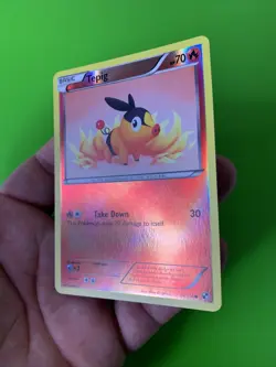 Tepig 16/114 Black & White Reverse Holo Pokemon Card NM - Image 5