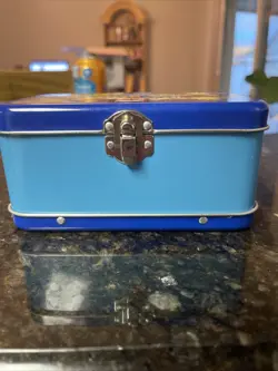 POKEMON Storage Box tin mini lunchbox 1998 Nintendo / Accessory Network card '99 - Image 4