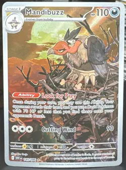 Pokemon TCG Mandibuzz 145/086 Sv: White Flare Illustration Rare Holo Card - Image 1