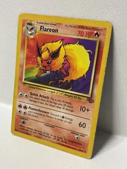 Pokemon TCG Flareon 19/64 Jungle Non-Holo Card HP Vintage - Image 2