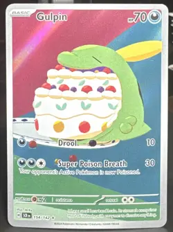 Pokemon Pokemon Gulpin 154/142 Sv07: Stellar Crown Illustration Rare Holo Card - Image 1