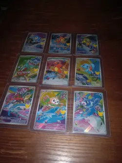 Pokemon TCG First Partner Illustration Collection 2026 Full Set of 9 Cards. - Image 1