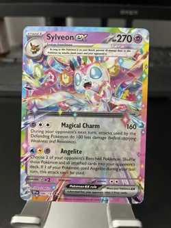 Sylveon ex 086/191 Double Rare Surging Sparks Holo Pokemon Card NM - Image 1