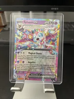 Sylveon ex 086/191 Double Rare Surging Sparks Holo Pokemon Card NM - Image 3
