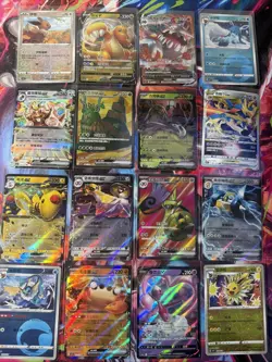 Pokemon 16 Card Lot nm V Max Mega Amazing Ex HOLO Rare Hits Only B44 - Image 1