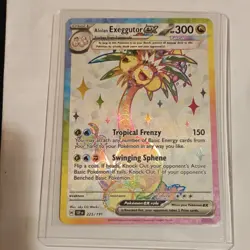 Alolan Exeggutor ex 225/191 Pokemon TCG S&V Surging Sparks Full Art Card - Image 1