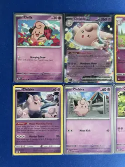 Clefable EX Obsidian Flames (+1 RevHOLO)+ Clefairy (x3)+Cleffa 6-card lot - PWE - Image 4