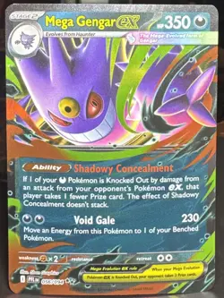 Pokemon TCG Mega Gengar ex 056/094 Me02: Phantasmal Flames Double Rare Card - Image 1