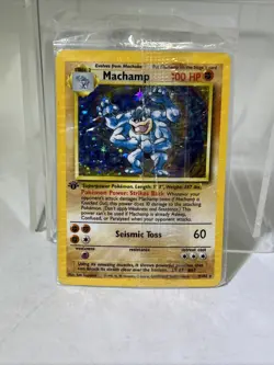 Wizards of the Coast Machamp 8/102 Pokemon Base Set 1st Edition Holo Card #ML2 - Image 1