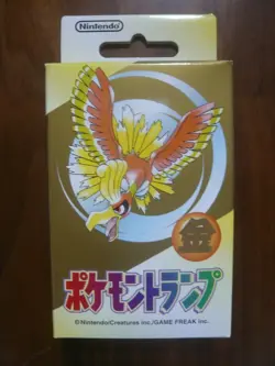 1 deck : Nintendo Poker Playing Cards 1999 - Pokemon (Gold : Ho-Oh) - Sealed New - Image 1