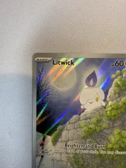 Pokemon TCG Litwick Card 101/086 White Flare Holo Illustration Rare / Pack Fresh - Image 3