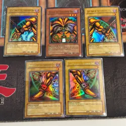 COMPLETE 5 Card Set LOB Original Ultra Rare Exodia the Forbidden One Yugioh - Image 1