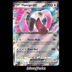 Flamingo ex 160/191 - 2024 Surging Sparks Ultra Rare Full Art Pokemon Card NM - Image 1