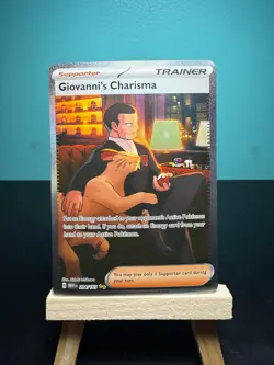 Pokemon TCG Giovanni's Charisma 151 Scarlet & Violet Card 204/165 SIR - Image 1