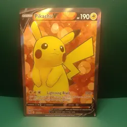 Pokemon Full Art Pikachu V 157/172 Brilliant Stars Pokemon trading card - Image 1
