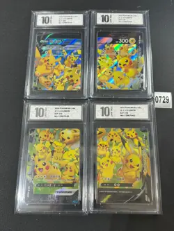 Pokemon TCG S-Chinese Pikachu V UNION S-P 109-112 4 sheets Promo card NMGrade 10 - Image 1