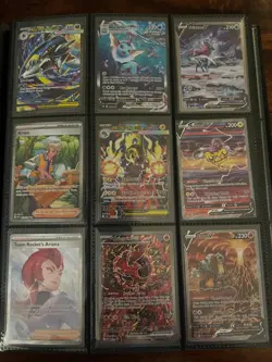 Pokemon cards unplayed modern collection 200+ cards plus binder - Image 1