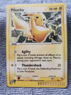 Pokemon Pikachu TCG Black Star Promo Holo Card #012 2003 - Excellent Condition - Image 2
