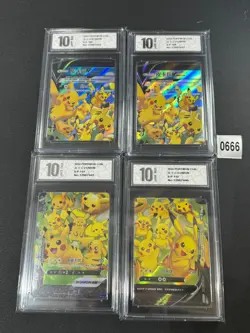 Pokemon TCG S-Chinese Pikachu V UNION S-P 109-112 4 sheets Promo card NMGrade 10 - Image 1
