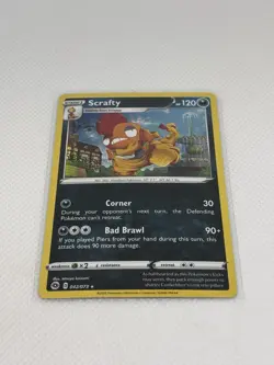 Pokemon TCG Holo Card Scrafty 042/073 2020 - Image 1