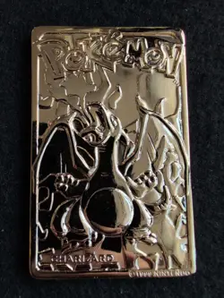 1999 pokemon Special edition 23k gold plated trading card CHARIZARD #6 - Image 1