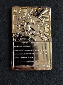 1999 pokemon Special edition 23k gold plated trading card CHARIZARD #6 - Image 4