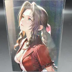 Aerith Gainsborough Anime Waifu Card Doujin ACG Goddess Holo - Image 1