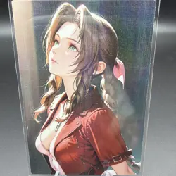 Aerith Gainsborough Anime Waifu Card Doujin ACG Goddess Holo - Image 2