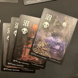 MTG Kamigawa Neon Dynasty Full Art Basic Lands (Lot of 17) M/NM Cards Unplayed - Image 2