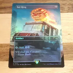 1x Sol Ring - 0912, Foil, Secret Lair, Twisted Metal MTG NM Off Center Misprint - Image 1