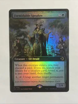 Formidable Speaker (Extended Art) Lorwyn Eclipsed Foil - Image 1