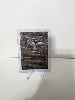 Leonardo, Sewer Samurai (Borderless) (Gold-Stamped Signature) - TMT 0301 - Image 1