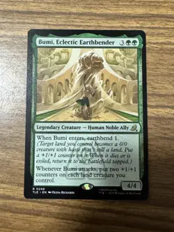 Magic: The Gathering Bumi, Eclectic Earthbender Legendary Creature Green TLE - Image 1