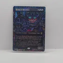 Krang & Shredder - Scene - Borderless MTG Teenage Mutant Ninja Turtles TMNT Foil - Image 1